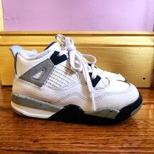 Toddler size 10c Air Jordan Retro 4 sneakers